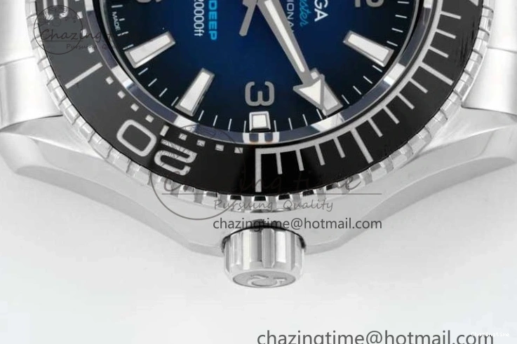 0122 EasyCare Seamaster 6000M Ultra Deep SS SBF 1:1 Best Edition Deep Blue Dial on SS Bracelet A8912 Super Clone 7816
